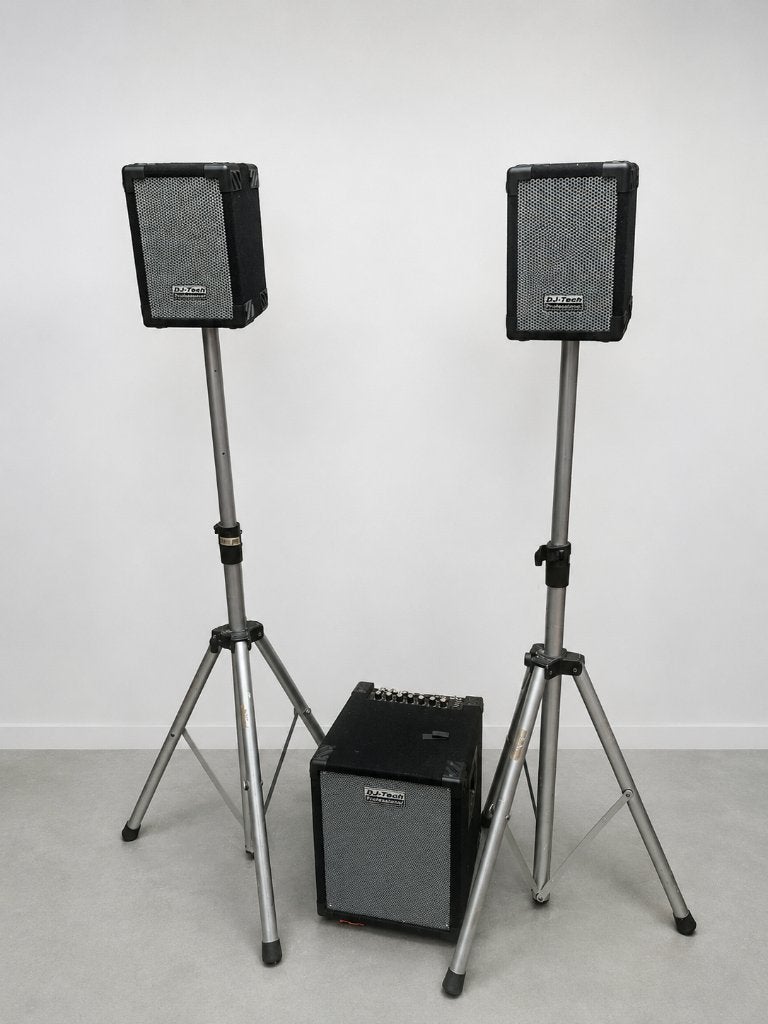 DJ Tech Cube 202 geluidsset actief, Overige typen, Zo goed als nieuw, 120 watt of meer, Ophalen