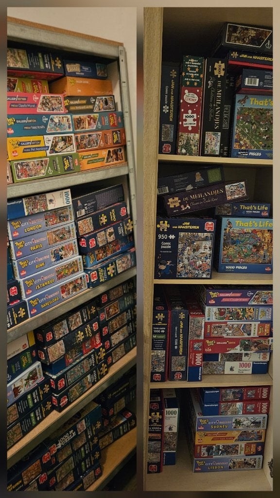 Grote collectie puzzels, Ophalen of Verzenden, 500 t/m 1500 stukjes, Zo goed als nieuw, Legpuzzel