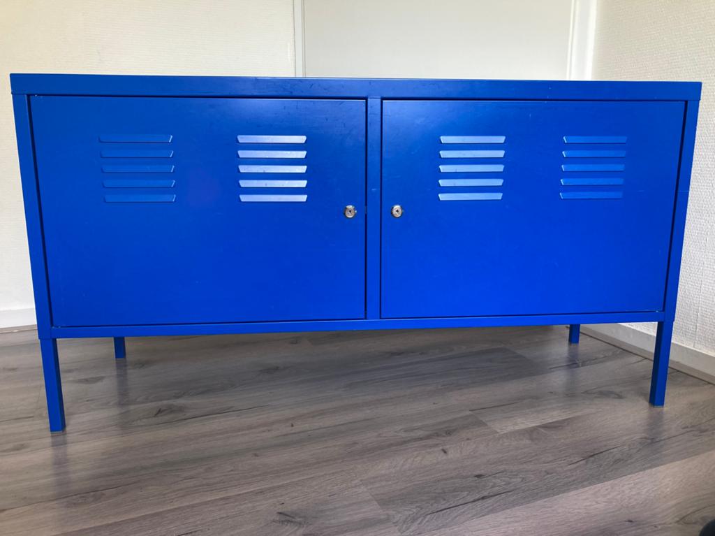Ikea SP kast blauw, Huis en Inrichting, Kasten | Lockerkasten, Ophalen, Gebruikt