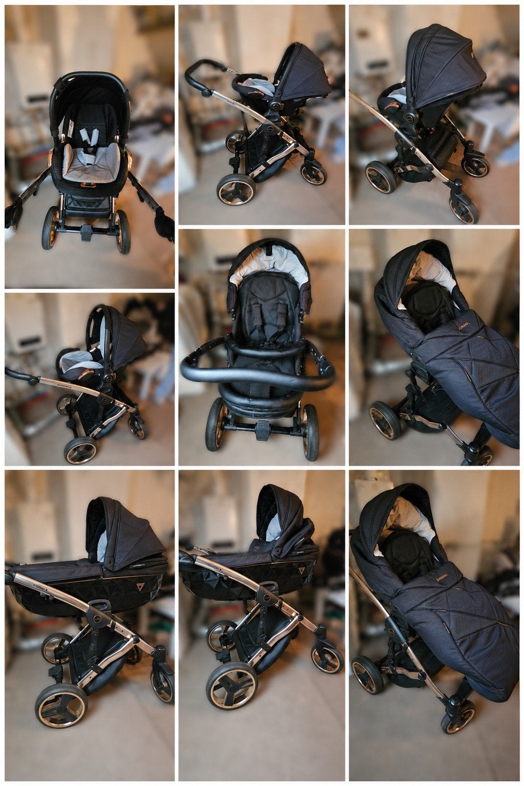 Junama Diamond 3 in 1 kinderwagen, Gebruikt, Combiwagen, Met autostoeltje, Ophalen