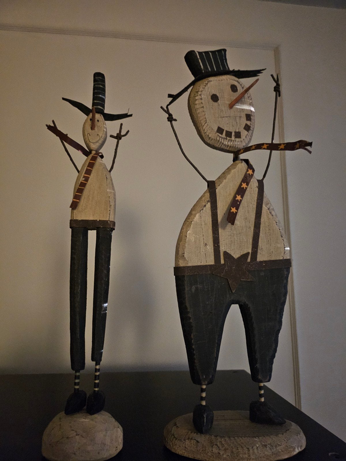 mooie houten kerstfiguren plus 2 doosjes  van het merk lang, Diversen, Ophalen of Verzenden
