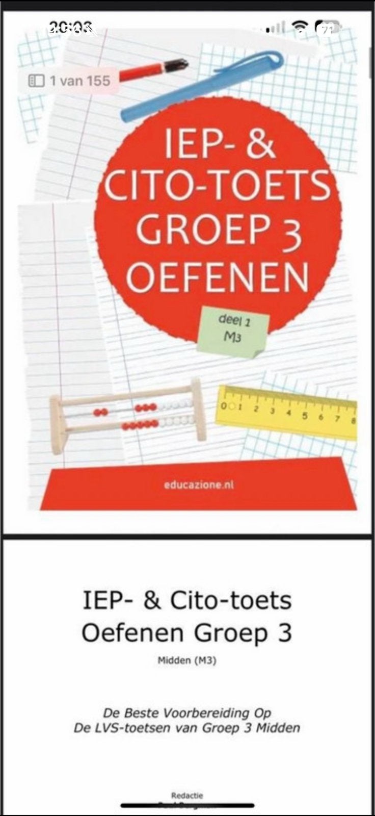 Cito oefentoets groep 3 midden, Ophalen, Nieuw