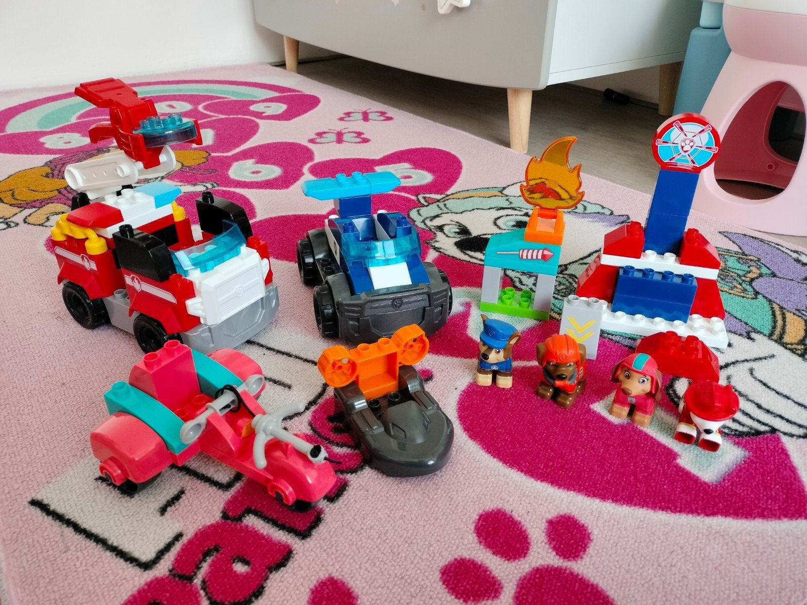 Paw patrol mega bloks, Ophalen of Verzenden, Zo goed als nieuw, Duplo