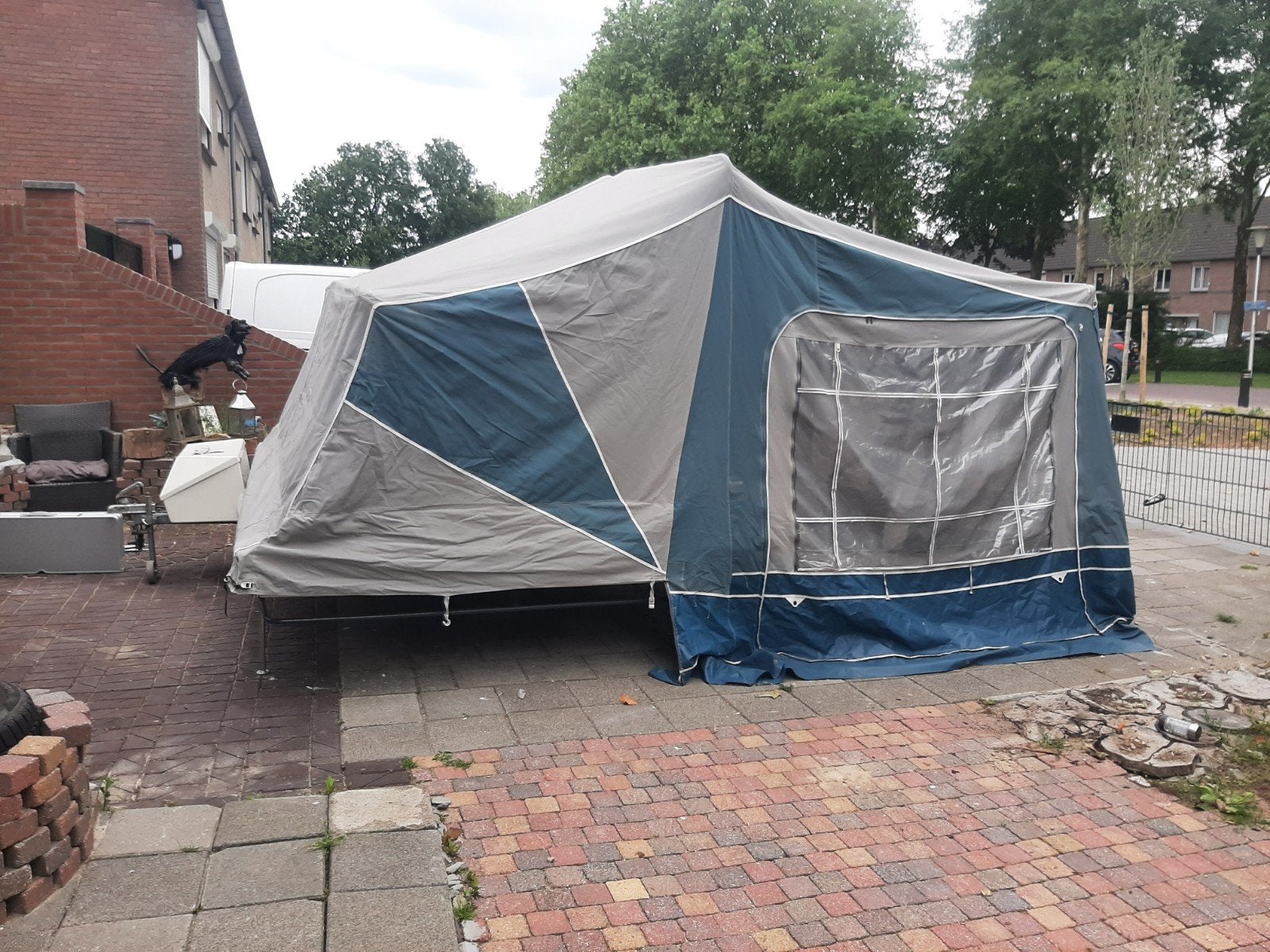 Camp-let vouwwagen 2001 inboedel onderdelen verkoop per stuk, Ophalen, Antraciet, Aanwezig, Camp-Let