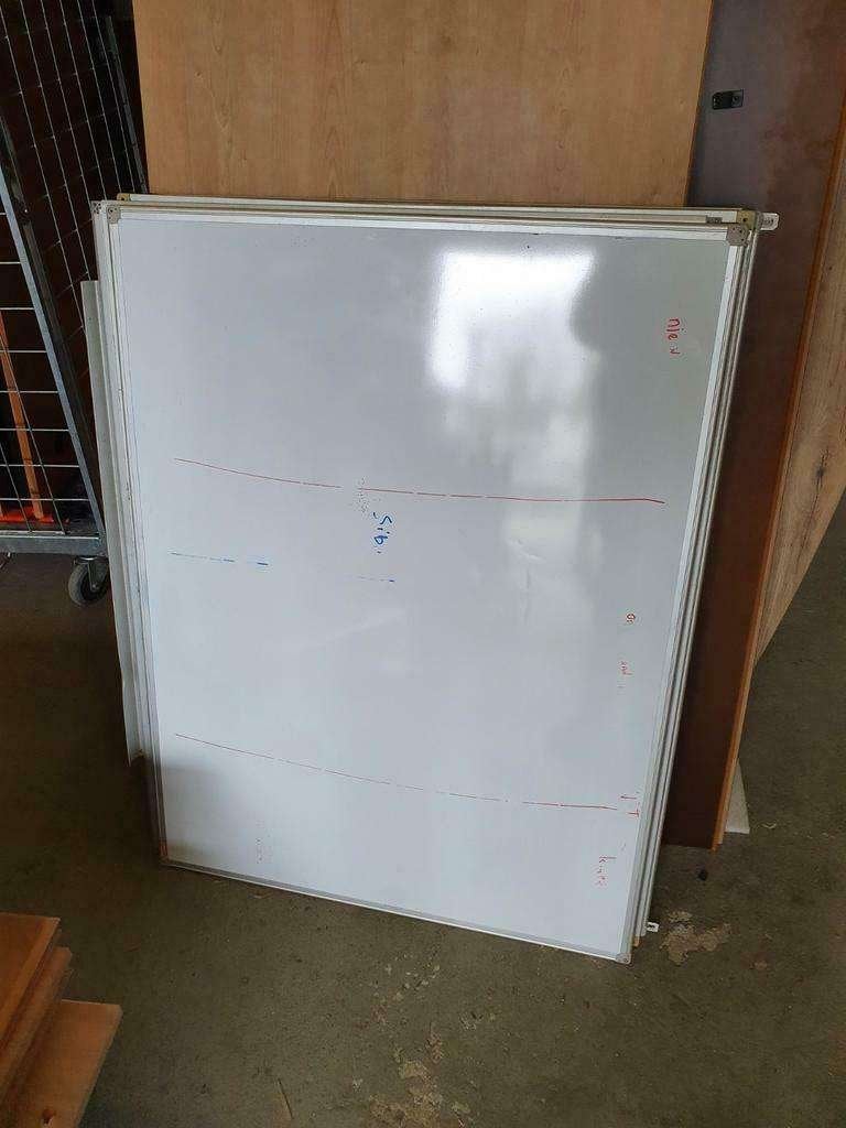 Whiteboard magnetisch, klein tot groot, meerdere beschikbaar, Gebruikt, Info@, Divers, Whiteboard
