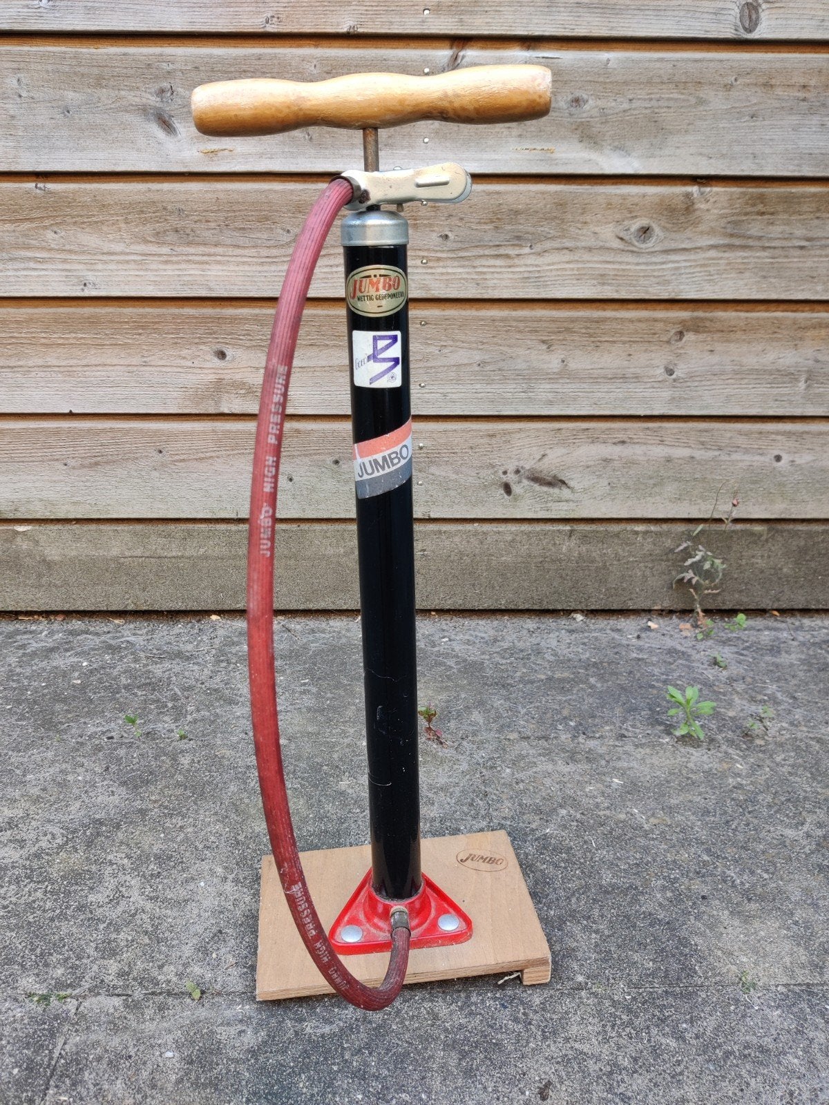 Fietspomp, Ophalen, Gebruikt