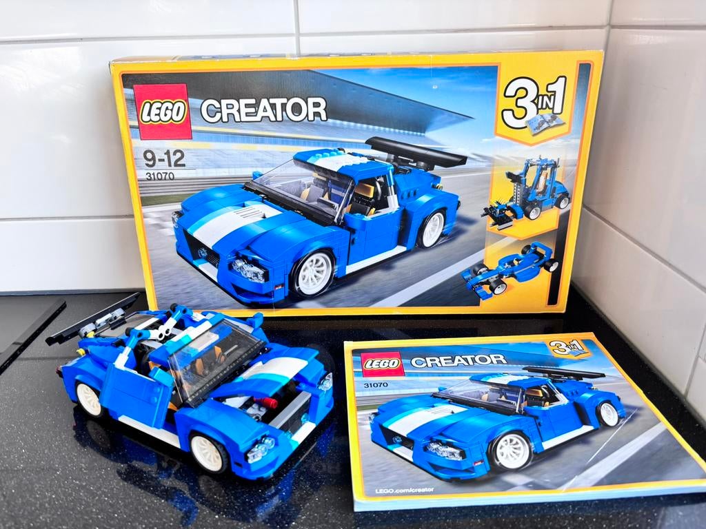 LEGO Creator 31070 Turbo Baanracer 3-in-1, met doox, Ophalen of Verzenden, Zo goed als nieuw