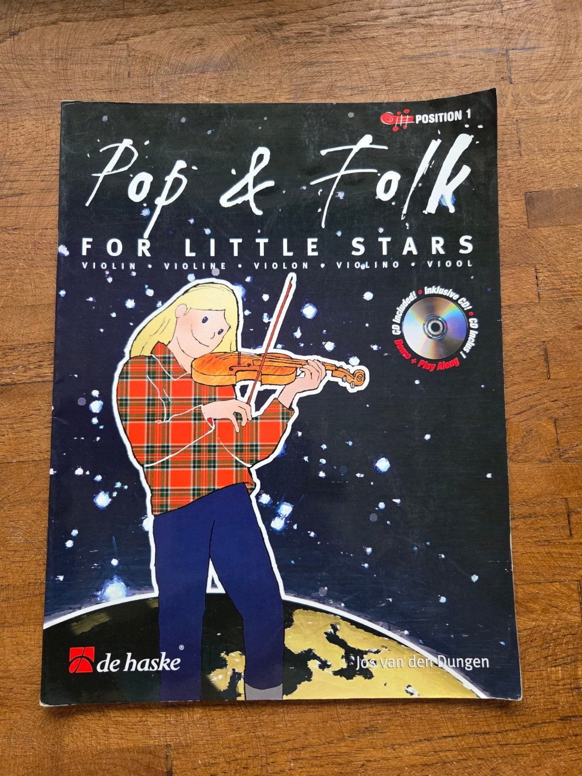 Pop & Folk For Little Stars Vioolboek met CD, Gebruikt, Les of Cursus, Ophalen of Verzenden, Viool of Altviool