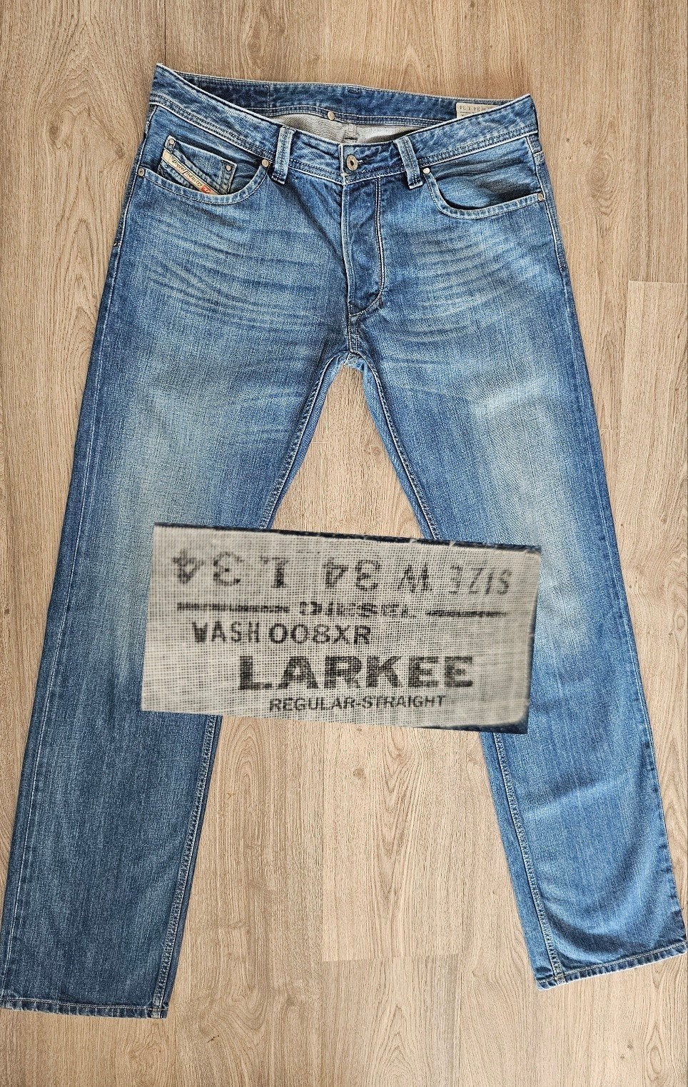 DIESEL LARKEE W34 L34 * 34x34 - STRAIGHT * GRATIS VERZENDEN, Diesel, Blauw, Diesel, Nieuw