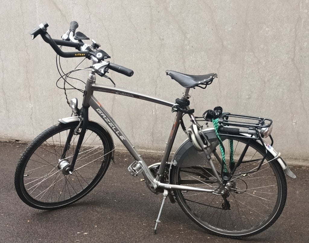 Perfecte Grijze Gazelle Fuente,  62cm, 3x8 versnellingen, Ophalen, Gebruikt, Velgrem, Versnellingen
