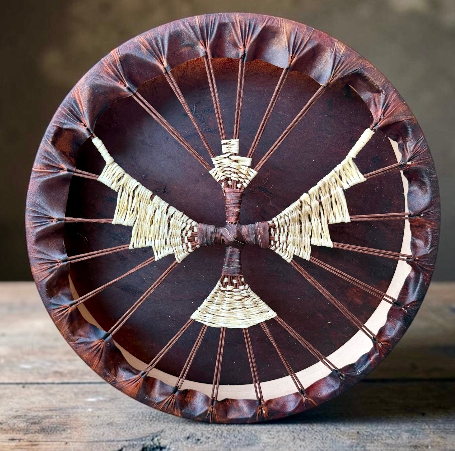 OVERGEDRAGEN Sjamanendrum Paard 47 cm Angel Wings, Ophalen of Verzenden, Nieuw, Melodische percussie