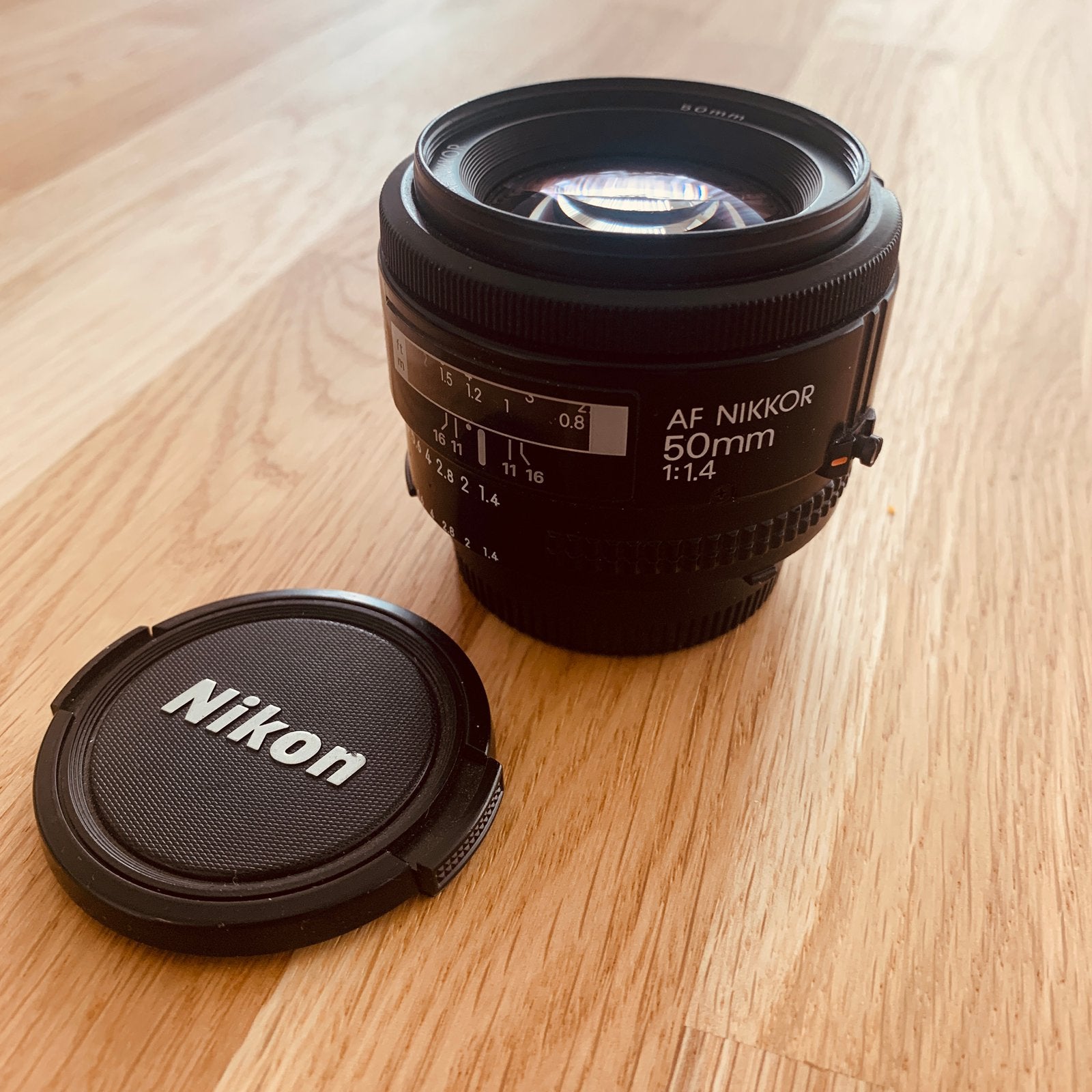 Nikon AF 50mm f/1.4, Audio, Tv en Foto, Fotografie | Lenzen en Objectieven, Ophalen of Verzenden, Gebruikt, Standaardlens