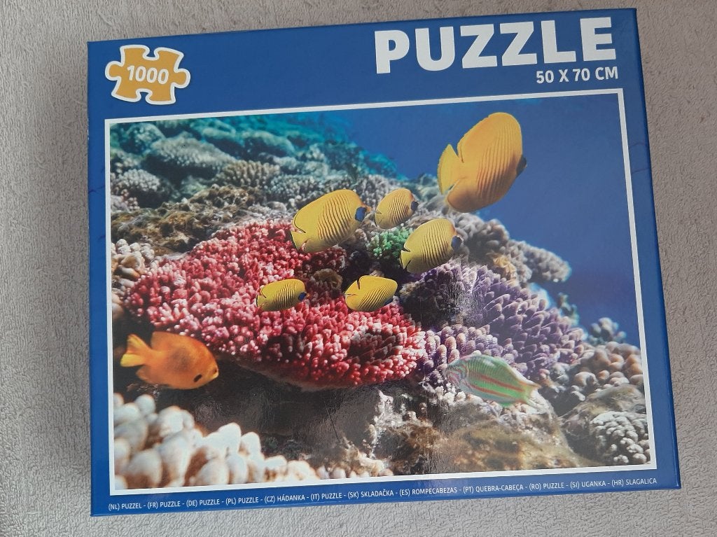 Legpuzzel Tropische vissen 2, Ophalen of Verzenden, 500 t/m 1500 stukjes, Zo goed als nieuw, Legpuzzel