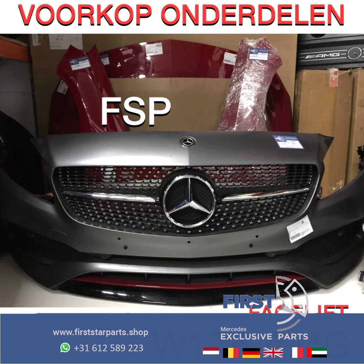 W176 voorkop delen AMG FACELIFT edition Mercedes A Klasse 20, Auto-onderdelen, Gebruikt, -, Voor, Ophalen of Verzenden