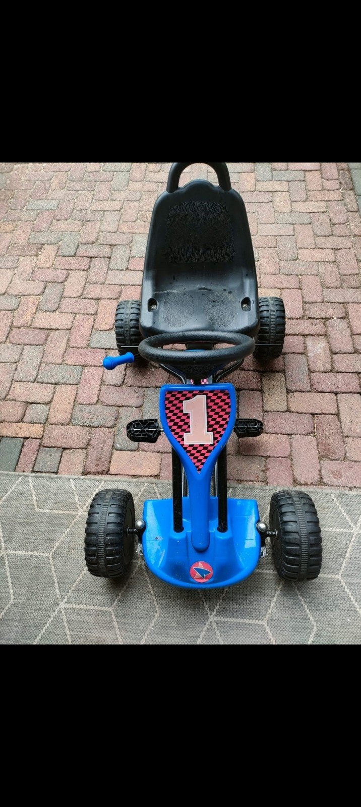 Blauwe skelter voor kinderen, Ophalen, Gebruikt, Trapvoertuig
