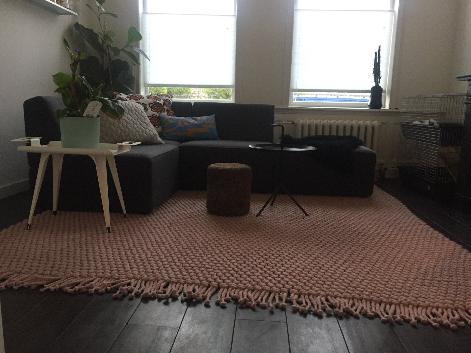 Kvadrat rugs / danskina Lucky, groot vloerkleed, Huis en Inrichting, Stoffering | Tapijten en Kleden, Ophalen, Zo goed als nieuw