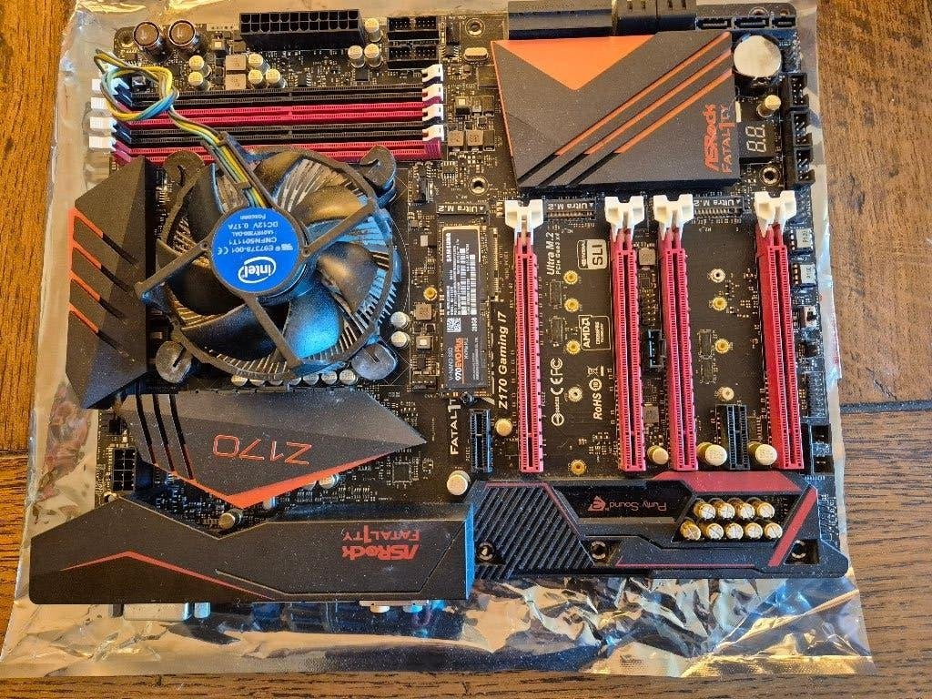 Asrock fatal1ty Z170 Gaming i7 + cpu + m.2 Evo Nvme, Computers en Software, Gebruikt, LGA 1151, DDR4, Ophalen of Verzenden