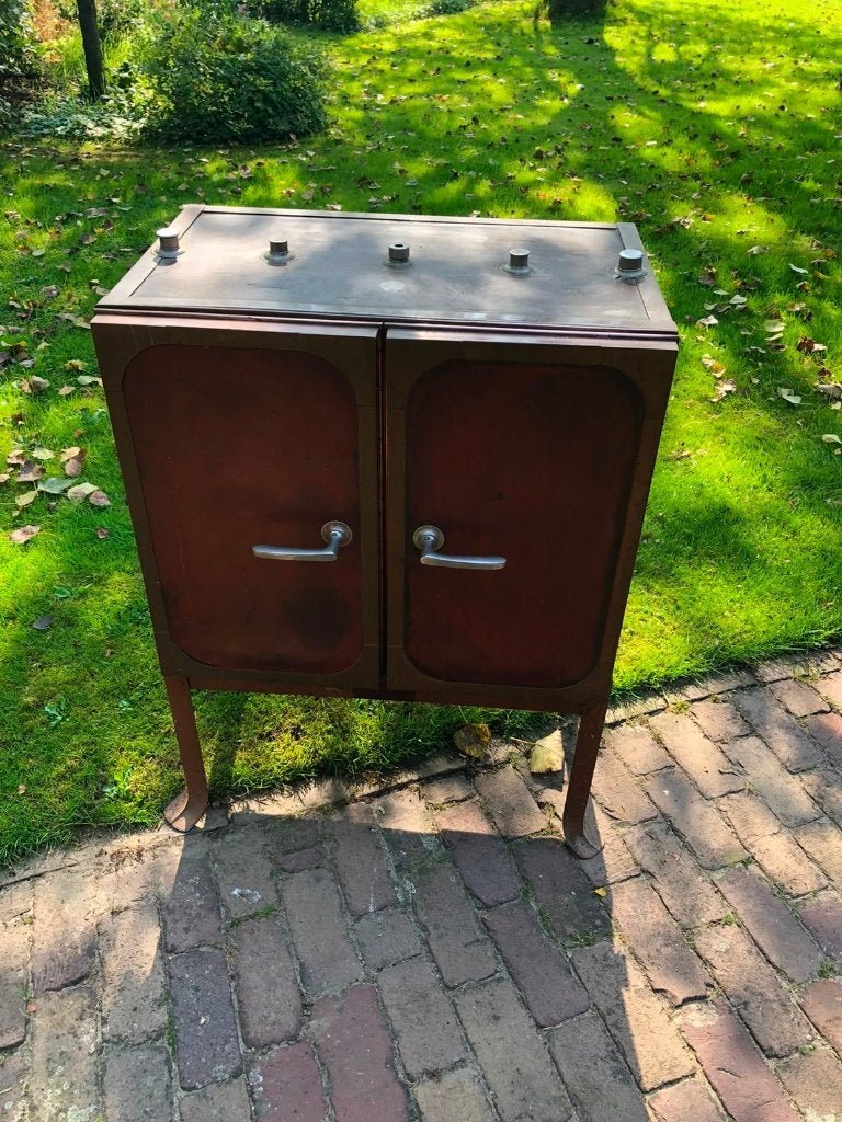 Antieke warmhoudkast / buffetkast met branders, Ophalen