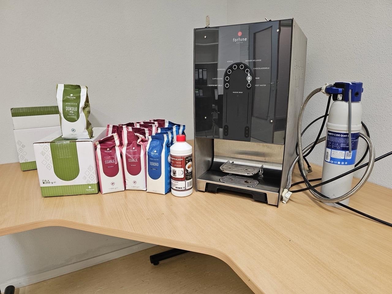 Fortune koffiemachine, incl. toebehoren, Witgoed en Apparatuur, Ophalen, Gebruikt, 10 kopjes of meer, Koffiemachine