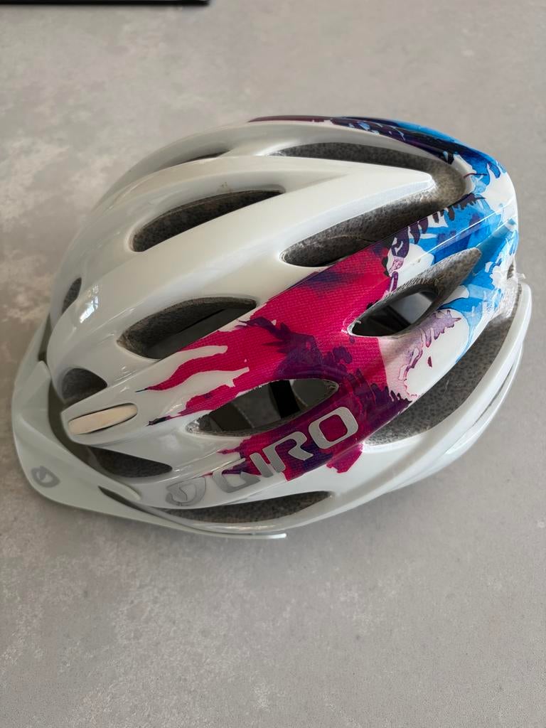 Giro Verona fietshelm - Wit/Roze/Blauw - Maat 50-57cm, Fietsen en Brommers, Fietsaccessoires | Fietshelmen, Ophalen of Verzenden