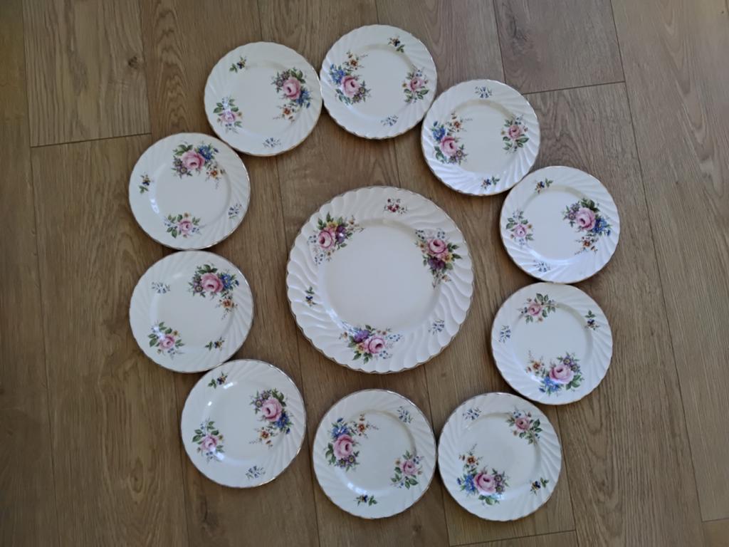 Vintage Royal Albert Porseleinen Borden Set, Ophalen of Verzenden