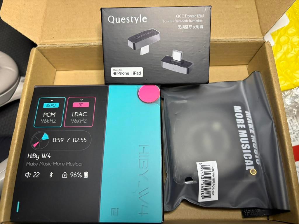 HiBy W4 bluetooth DAC + Questyle QCC Pro dongle, Ophalen of Verzenden, Nieuw, Overige typen