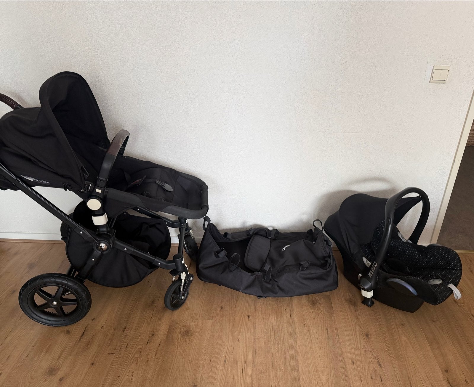 Bugaboo Cameleon 3 Combiwagen+reiswieg+regenhoes+Maxi-Cosi, Ophalen, Gebruikt, Bugaboo, Combiwagen