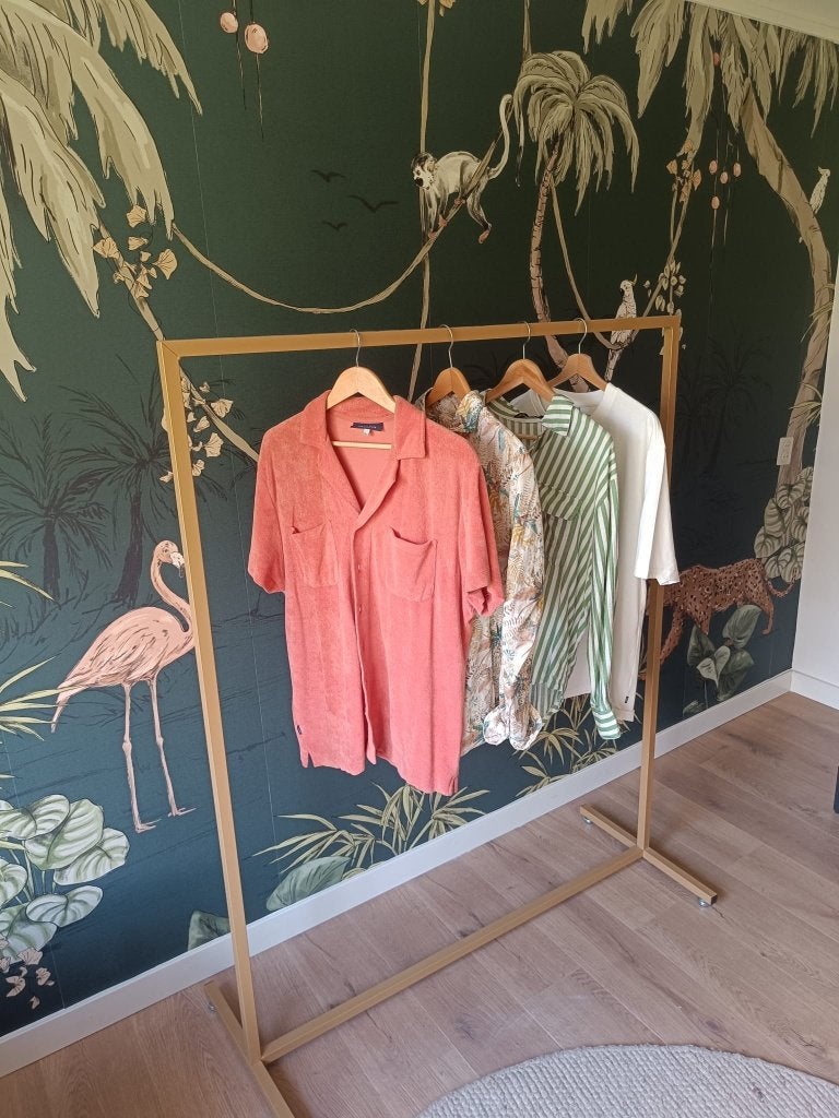 Kledingrek, kleur goud, Ophalen, Zo goed als nieuw