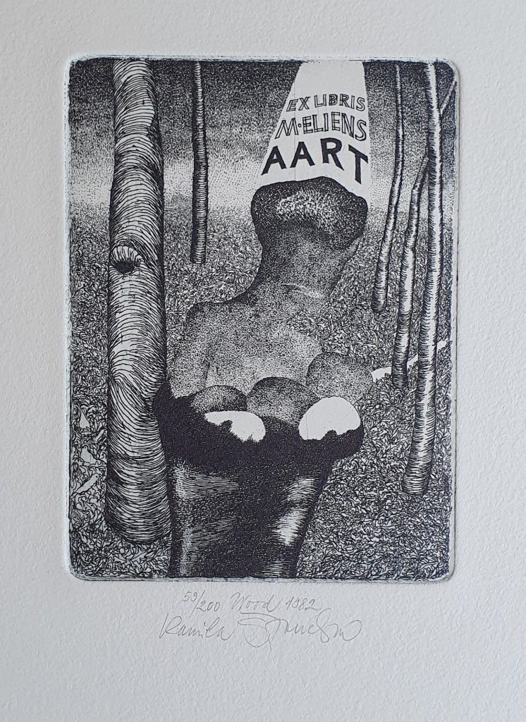 Exlibris / Ex libris K. Stanclova, Wood, Verzenden
