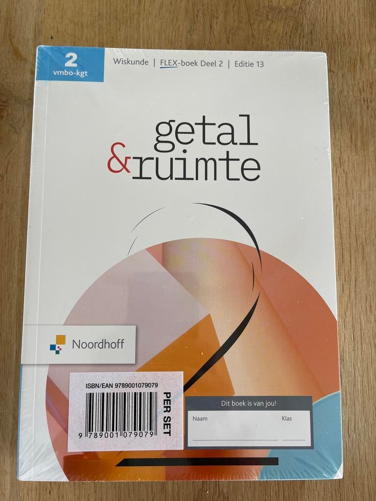 Getal & ruimte vmbo-kgt flex boek editie 13 deel 1 & 2, Ophalen of Verzenden, Nieuw, VMBO, Wiskunde A
