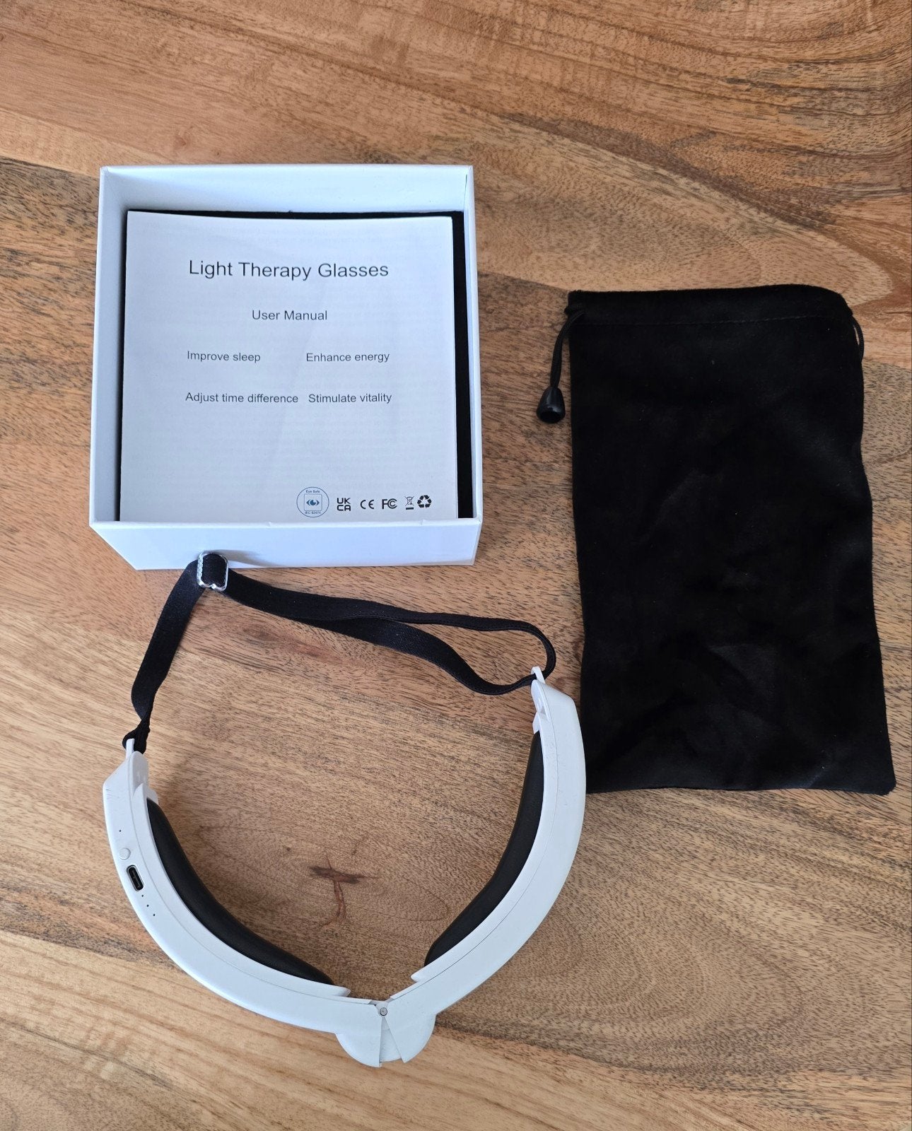 Lichttherapiebril - Verbeter slaap en energie, Ophalen of Verzenden, Zo goed als nieuw, Overige typen