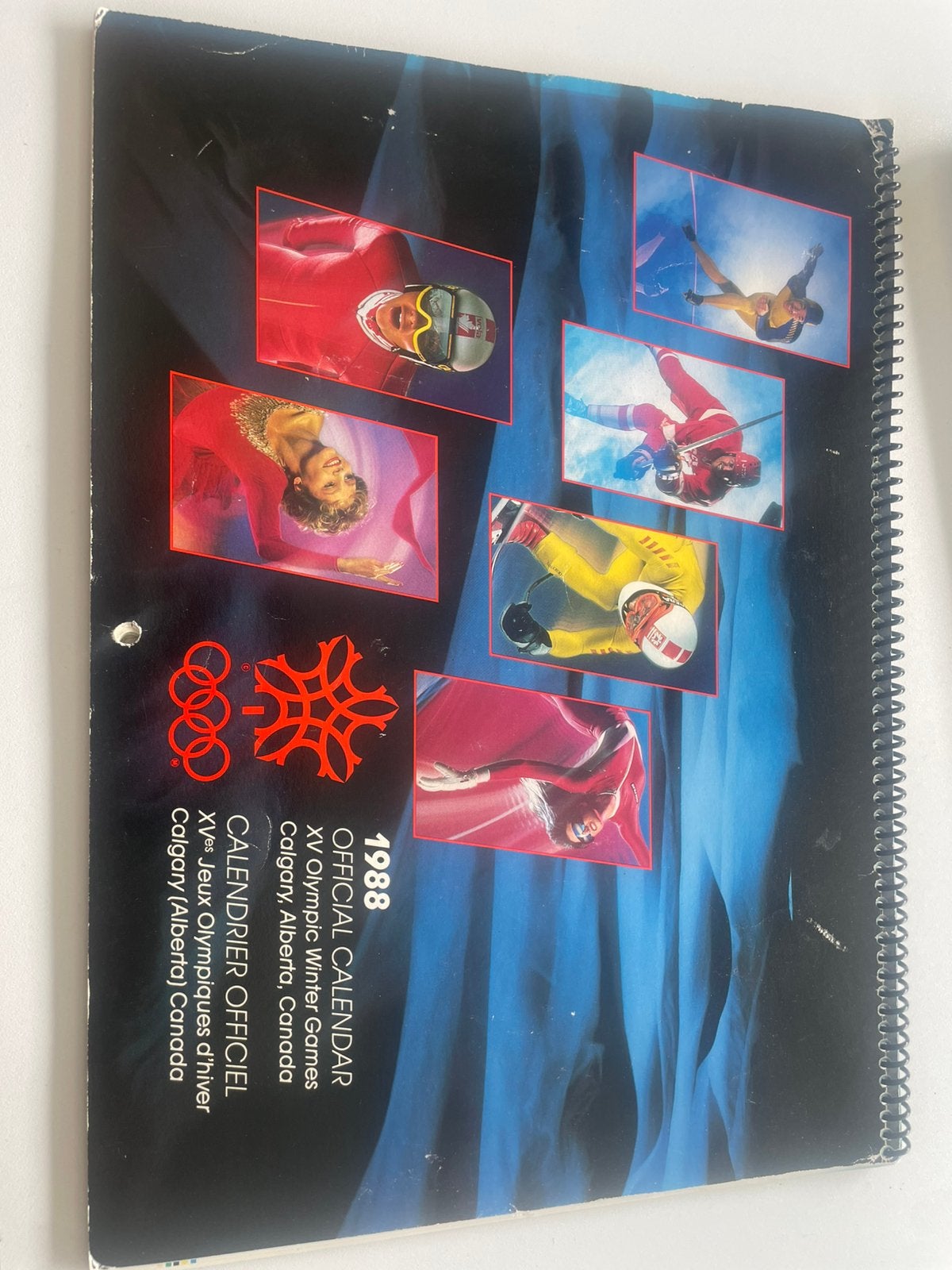 Originele kalender Winterspelen 1988, Ophalen of Verzenden, Maandkalender