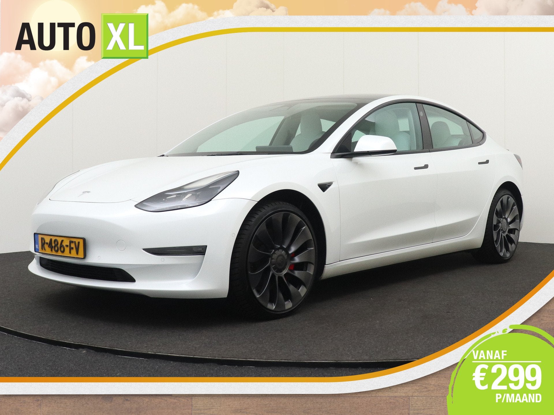 Tesla Model 3 Performance AWD 75 kWh (90% SOH) 463 PK 20'LMV, Auto's, Automaat, Dealer onderhouden, Gebruikt, 547 km