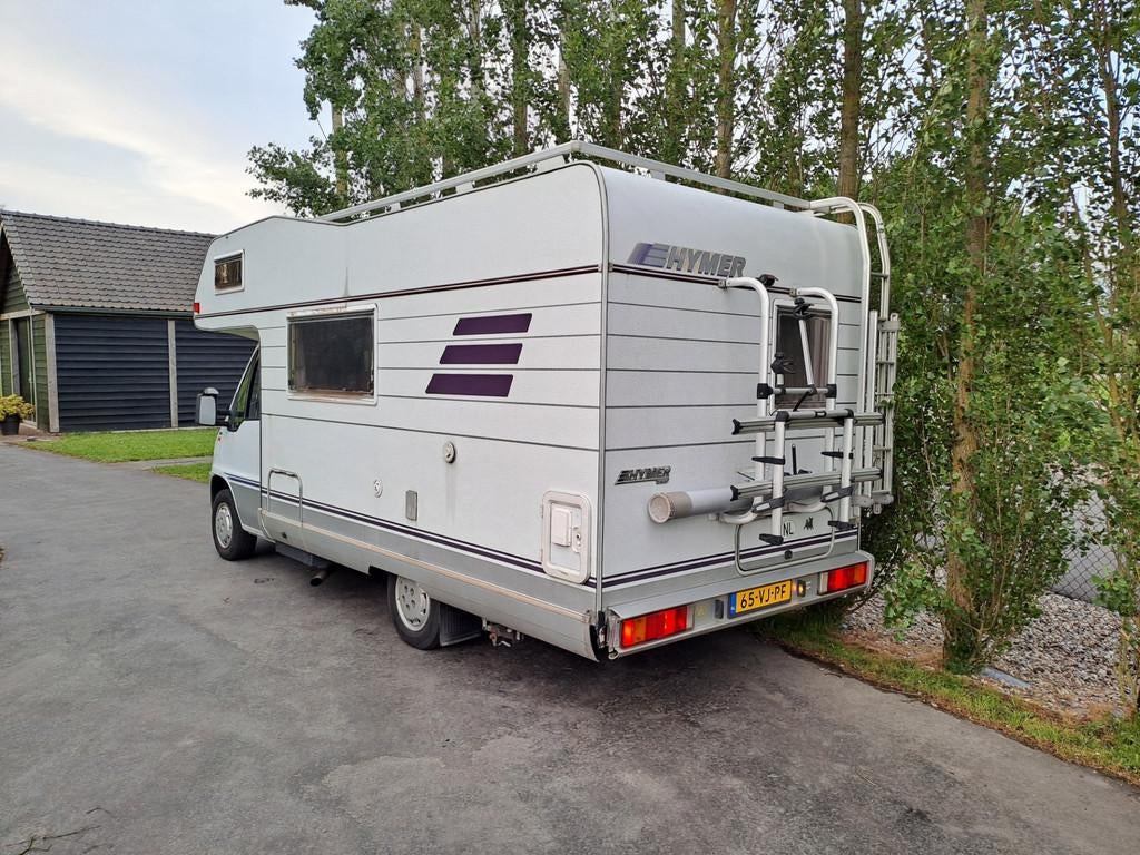 Fiat 230 HYMER C594 ALKOOF NETTE RUIME CAMPER, Caravans en Kamperen, Campers, Alkoof, Airconditioning, Bedrijf, Startonderbreker