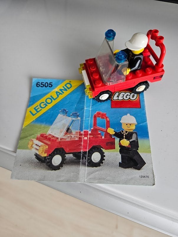 Vintage Lego fire chiefs car set, Ophalen of Verzenden, Gebruikt, Compleet, Lego