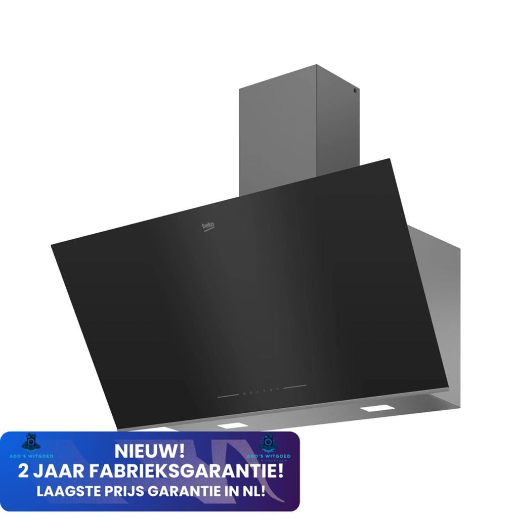 BEKO 90CM WANDAFZUIGKAP 710 m³/u Touch BHCA96641BBHS, Wandschouwkap, Info@adoswitgoed.nl, Nieuw, Ophalen of Verzenden