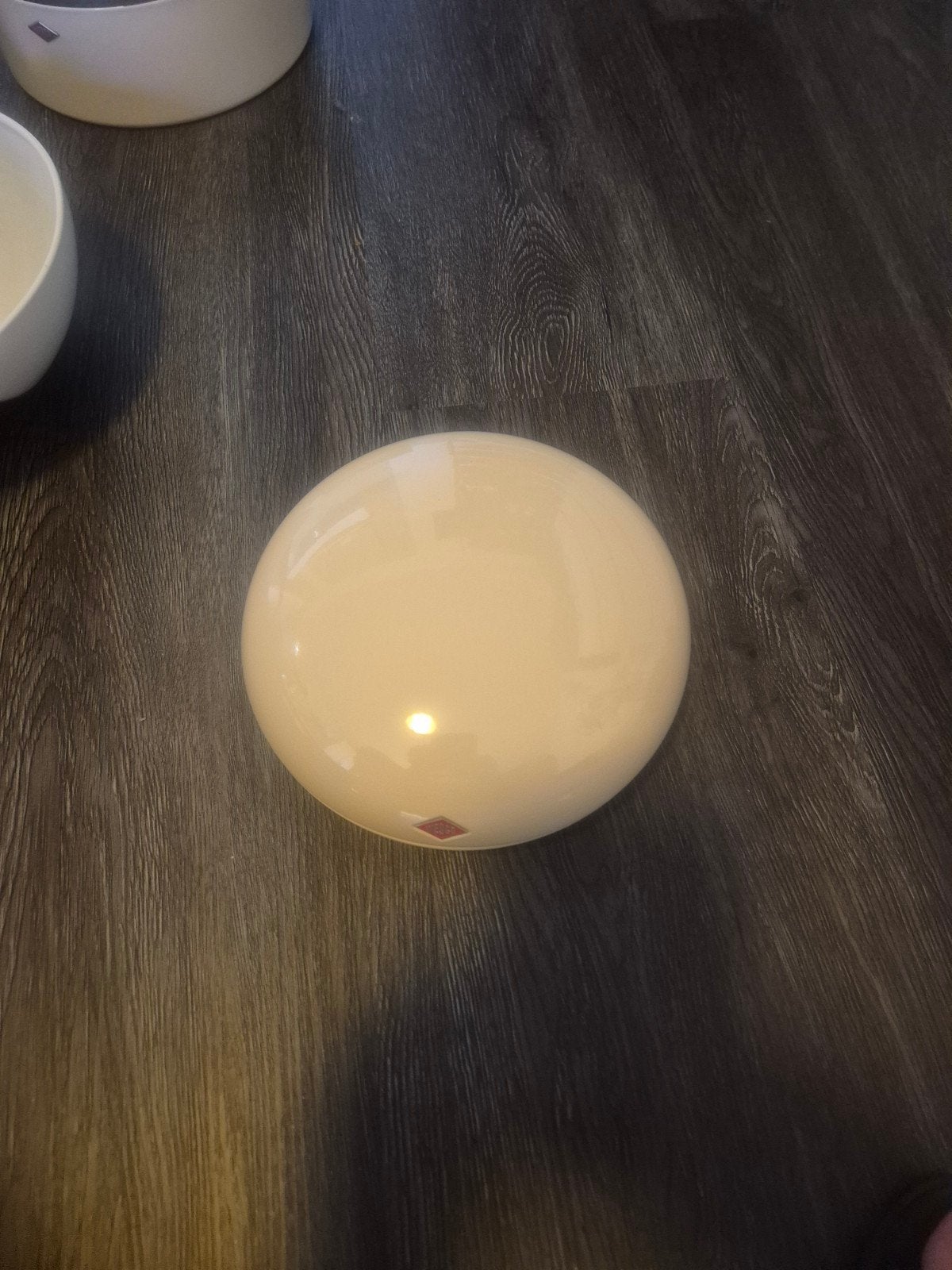 Wesco Voorraadpot Crème - Keukenopberger met Vakken, Beige, Gebruikt, Ophalen of Verzenden, Voorraadpot