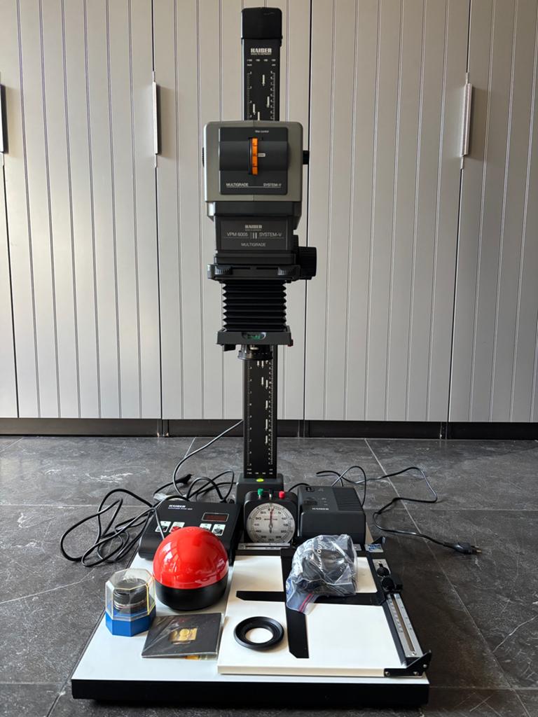 Kaiser VPM6005 Multigrade Vergroter met Timer & Lenzen, Ophalen of Verzenden, Gebruikt, Complete dokaset