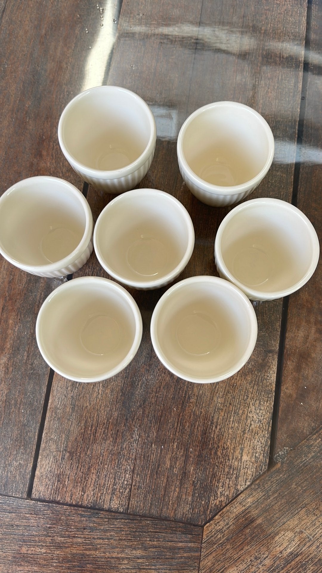 7 eierdopjes izgst Wedgwood, Ophalen of Verzenden, Zo goed als nieuw, Porselein, Overige typen