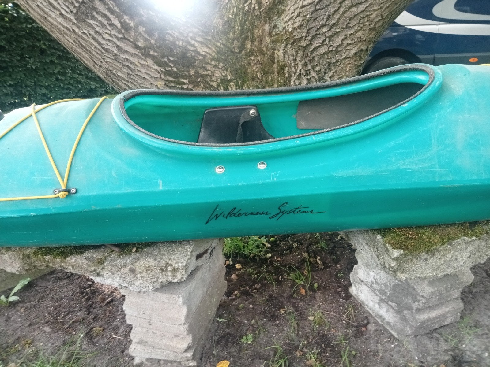 Zeekajak van Tikano., Ophalen, Gebruikt, Eén persoon, Met peddels