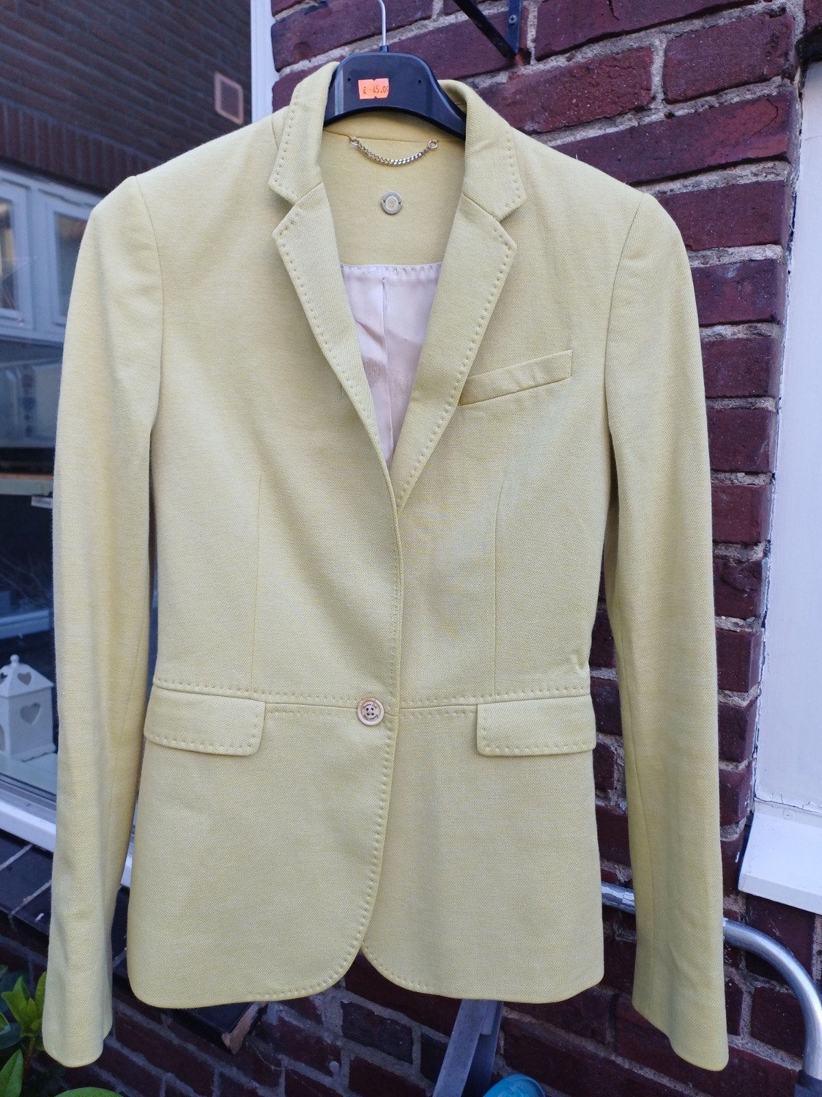 Massimo Dutti Colbert Maat 38, Kleding | Dames, Maat 38/40 (M), Massimo Dutti, Geel, Ophalen of Verzenden