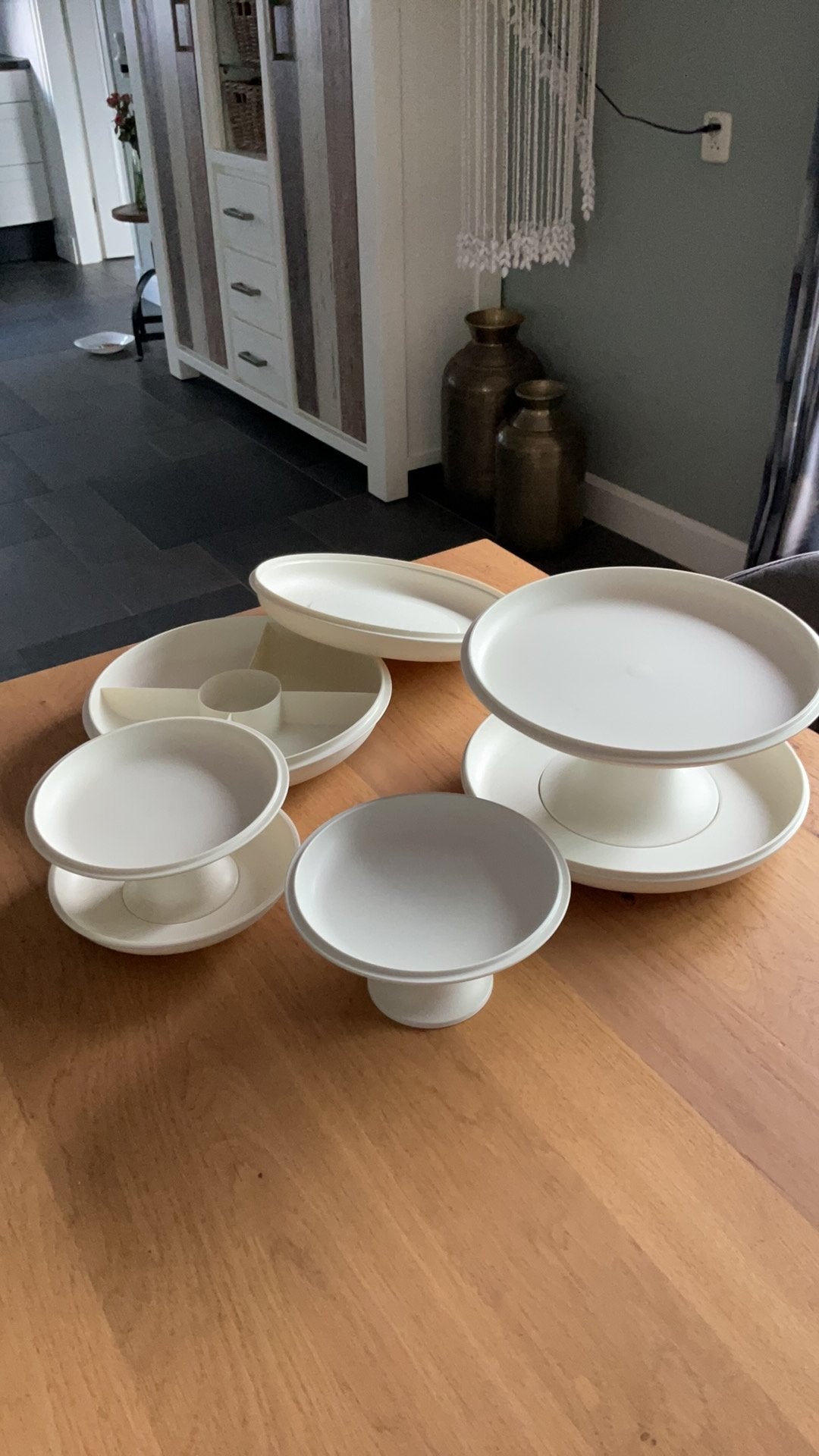 Tupperware snackschaal happjes schaal Bonbon schaalje, Huis en Inrichting, Woonaccessoires | Etagères, Zo goed als nieuw, Verzenden