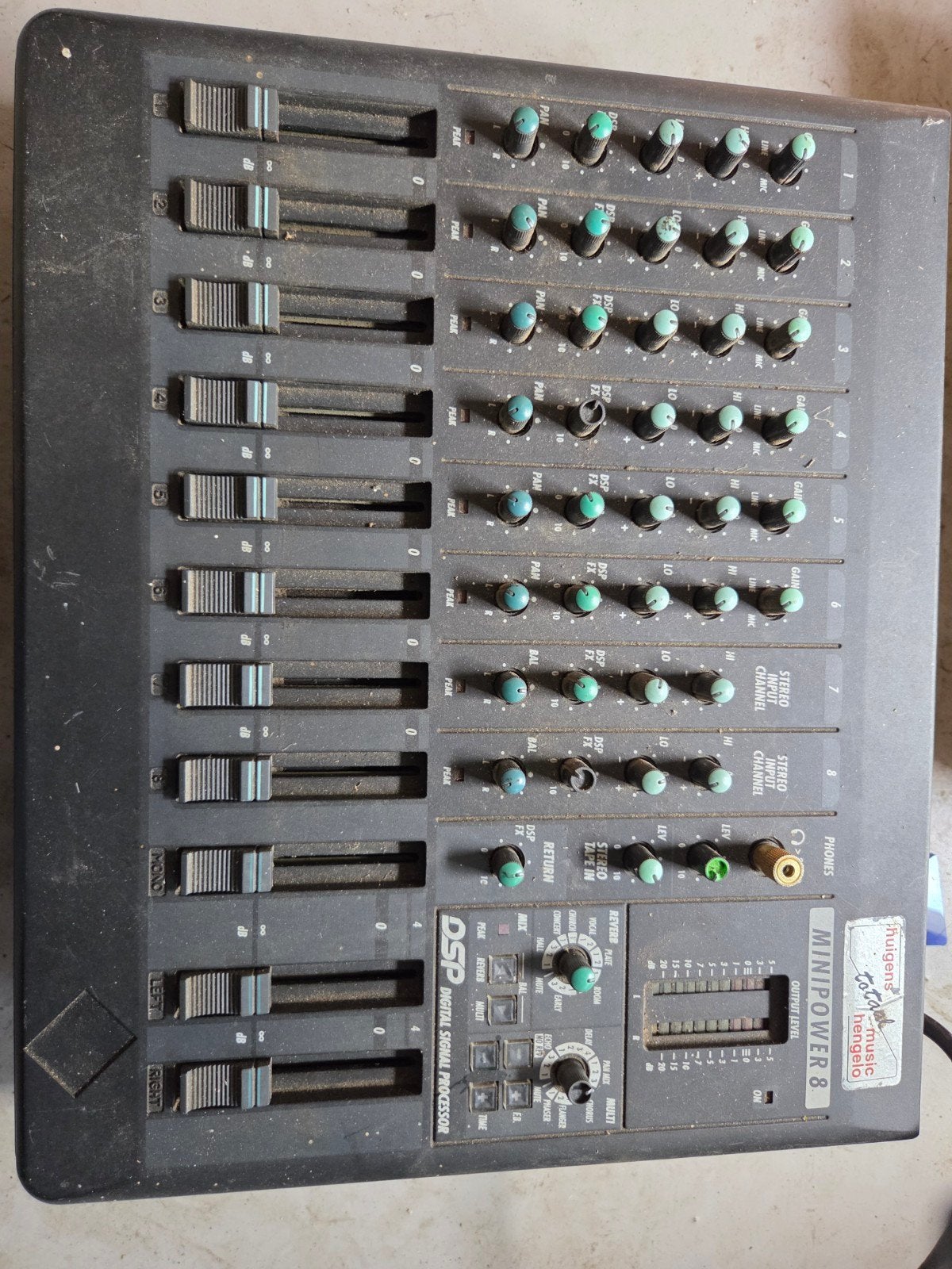 General Music Minipower 8 DSP Mengpaneel, Ophalen, Gebruikt, 5 tot 10 kanalen, Microfooningang