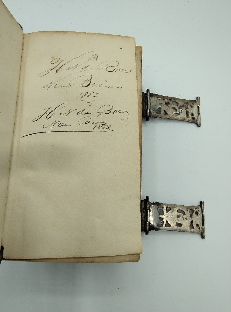 Bijbel met zilveren sloten, 1791 / 1818, Antiek en Kunst, Antiek | Boeken en Bijbels, Verzenden, Bijbel