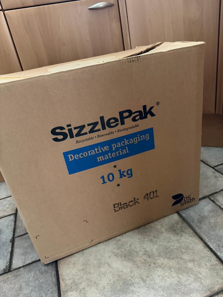 Sizzlepak Zwart - opvulmateriaalm - 5 kg, Ophalen of Verzenden