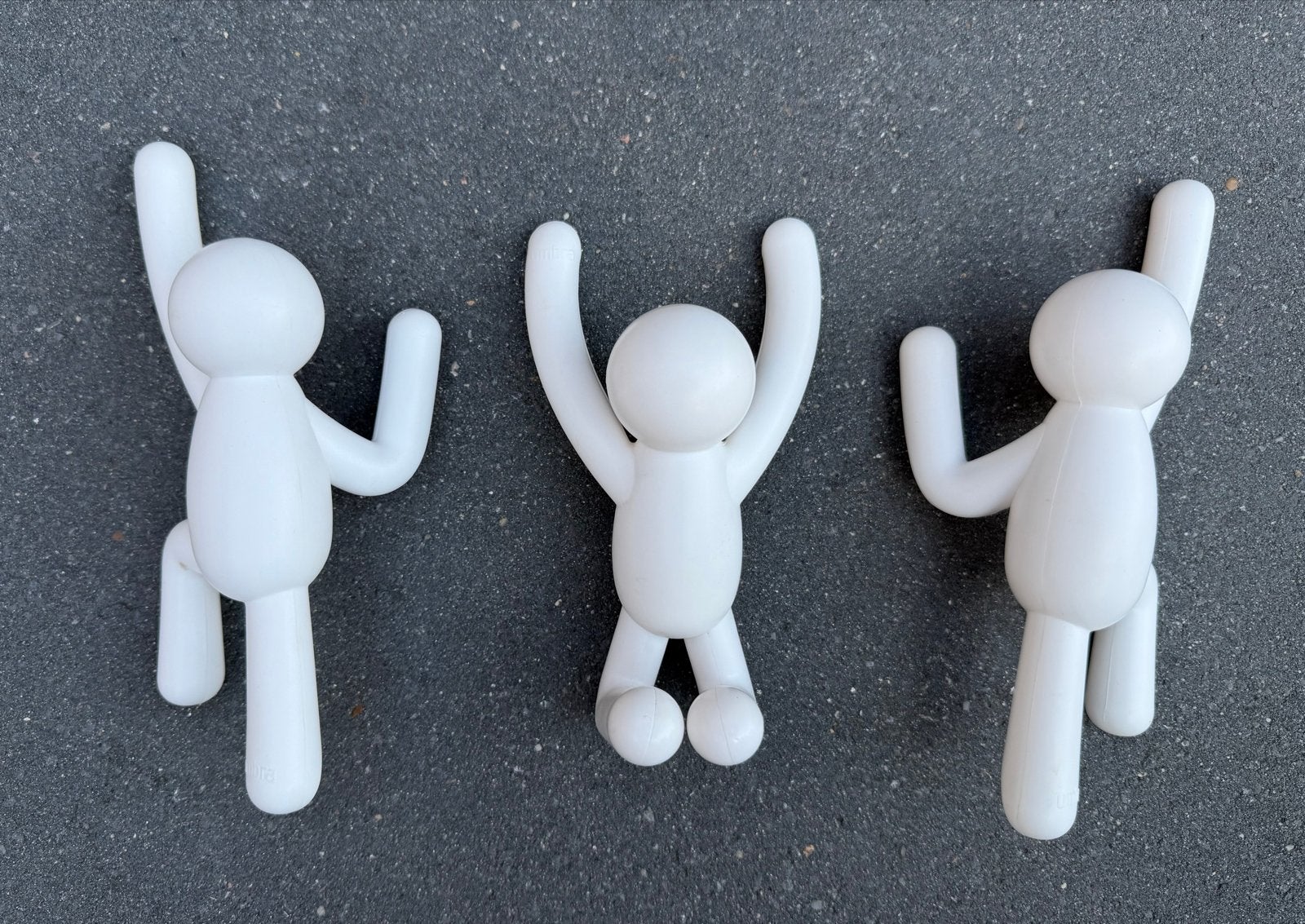 Set van 3 Umbra Buddy wandhaken - Wit, Huis en Inrichting, Kunststof, Wandhaken, Ophalen of Verzenden, Zo goed als nieuw