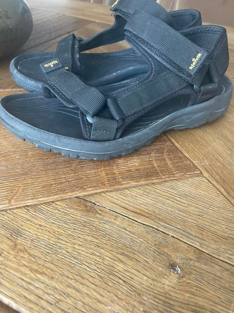 Zwarte sandalen van kjelvic maat 40, Ophalen of Verzenden, Zo goed als nieuw, Zwart, Sandalen of Muiltjes