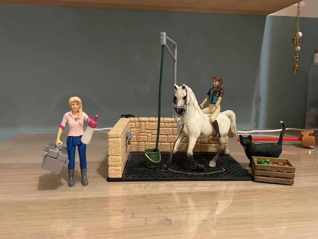 Schleich paardenwasplaats, Ophalen of Verzenden, Zo goed als nieuw