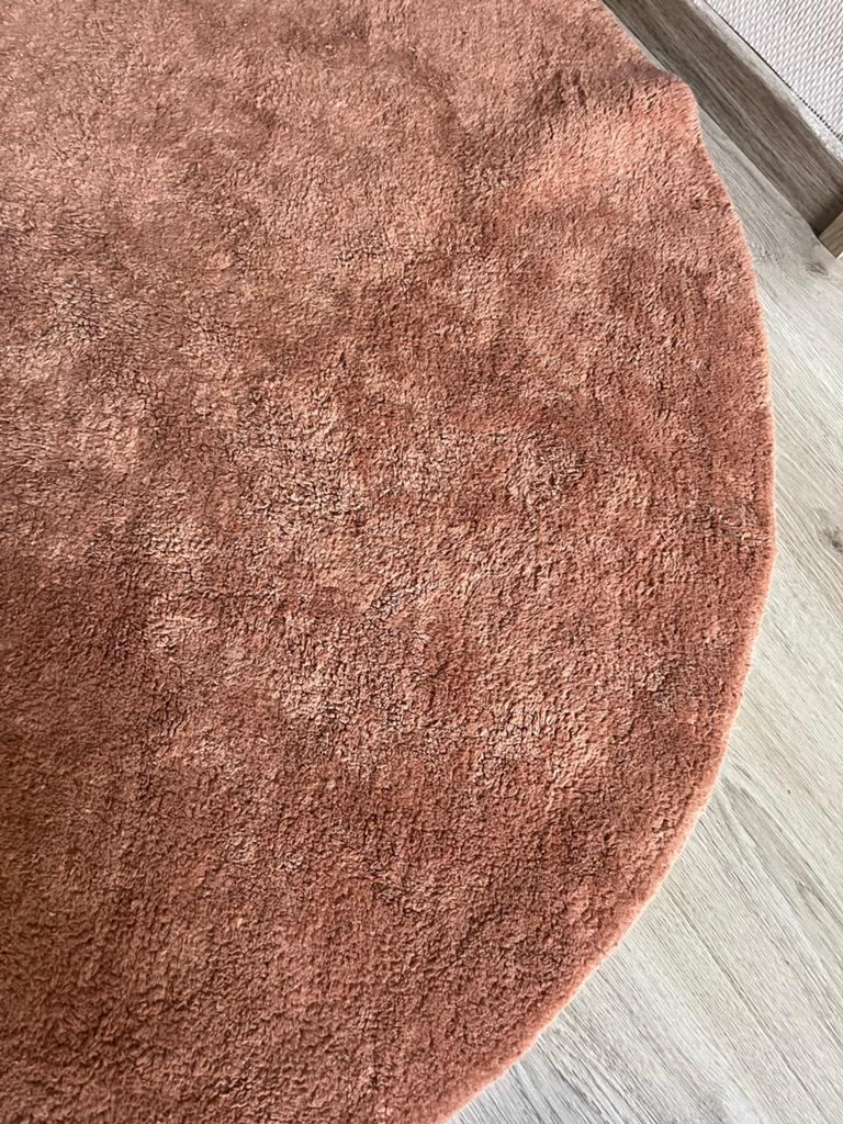 Rond vloerkleed Petit Amelie, Rond, Zo goed als nieuw, Overige kleuren, 100 tot 150 cm