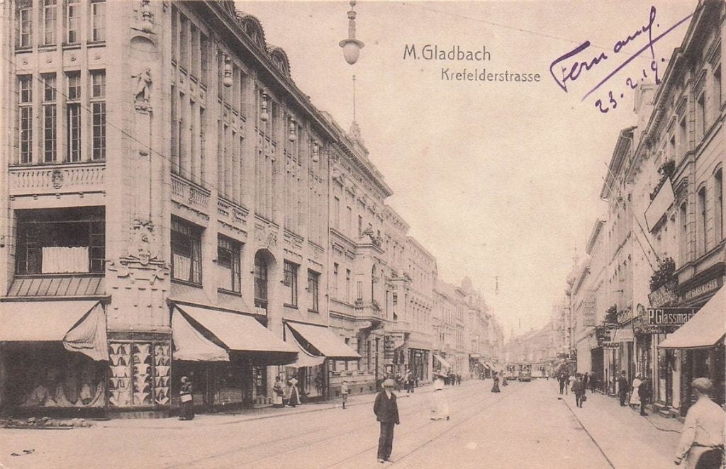 703-180-051 Mönchengladbach Krefelderstrasse, Verzenden, Voor 1920, Duitsland